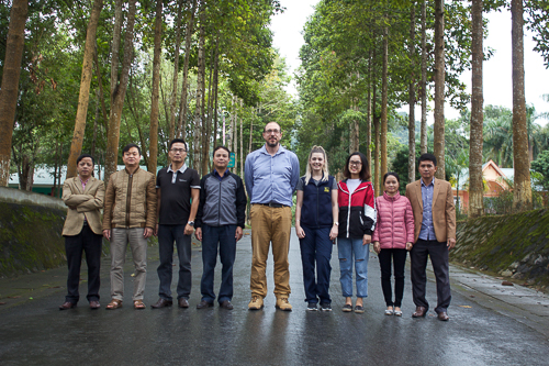 Ash with the Management Board of Pu Mat National Park and FFI staff