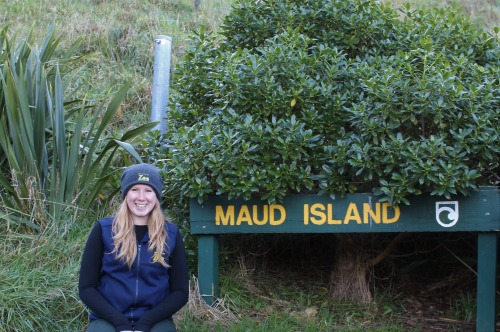 Kayla at Maud Island