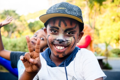 Community members were treated to face painting, a free sausage sizzle and more 