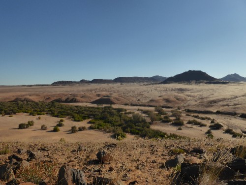 The landscape in Namibia