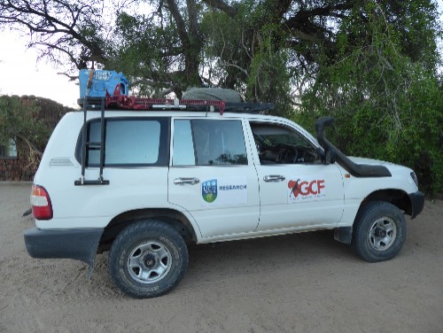 The GCF vehicle we used during our surveying
