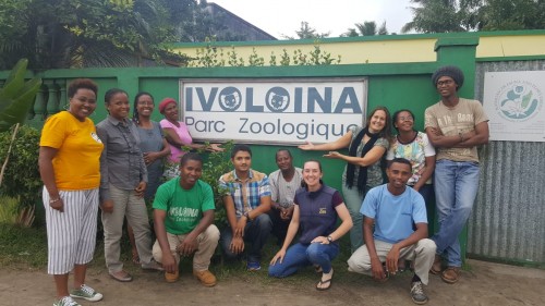 Danni in Madagascar with the Toamasina office staff